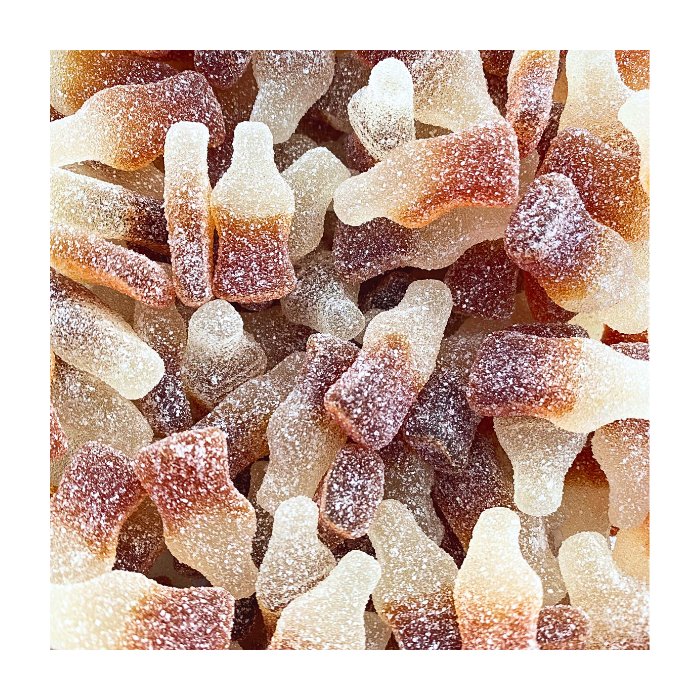 Haribo cola snoepjes, zure colaflesjes