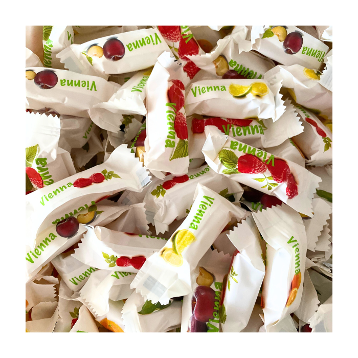 Trefin vienna,trefin vienna fruit candy,trefin confiserie,vruchtensnoepjes
