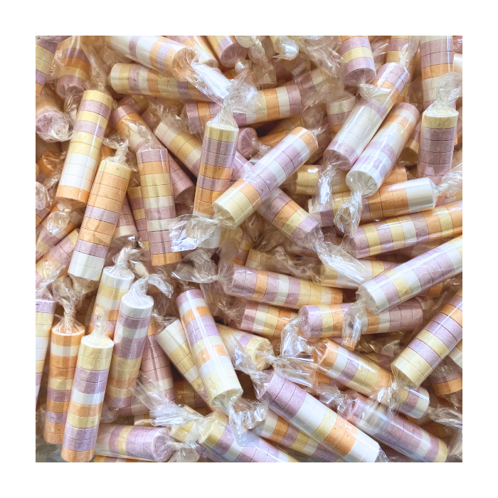 uitgooi snoep carnaval, dextrose rolletjes