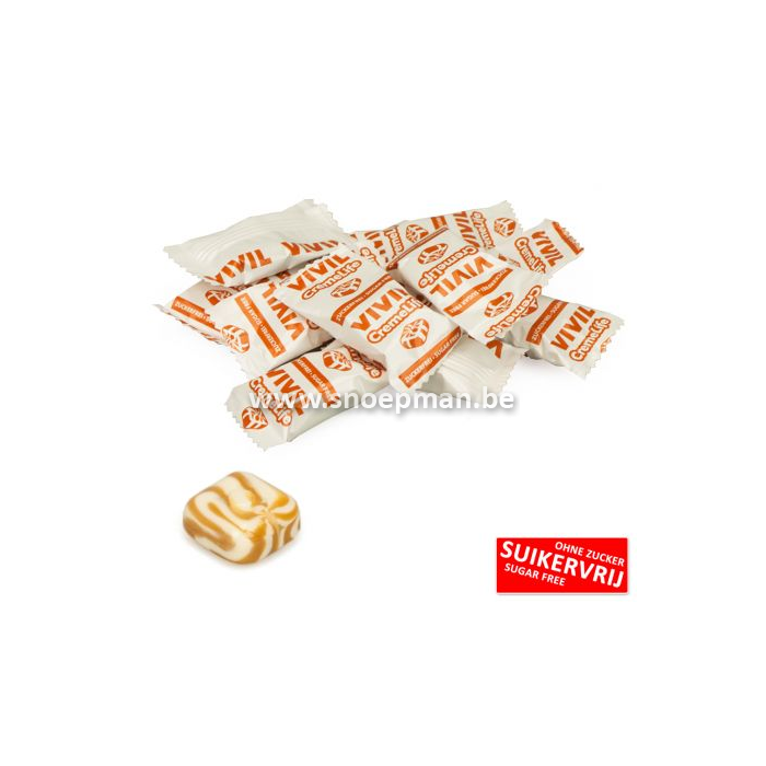 VIVIL Caramel suikervrije snoepjes
