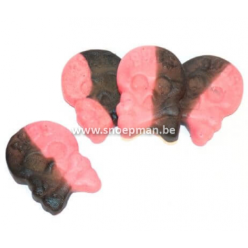 Bubs Foam Raspberry / Liquorice Skulls (224st) 2,8 kilo!