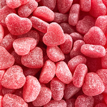 Haribo frambozen hartjes - 1 kg