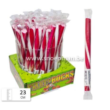 Heerlijke snoepstokken met aardbeismaak