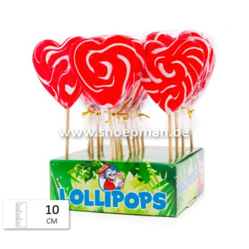 Felko Lolly Heart Spiral Red-White 80 gr.