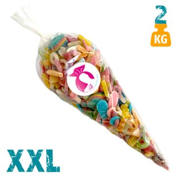 XXL snoepzak met zure snoepjes- 2 kg